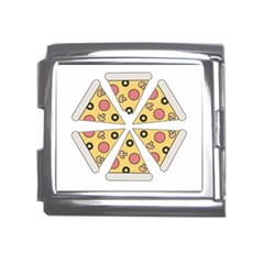 Pizza-slice-food-italian Mega Link Italian Charm (18mm) by Cowasu