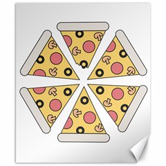 Pizza-slice-food-italian Canvas 8  X 10  by Cowasu