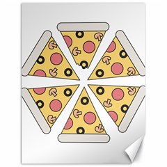 Pizza-slice-food-italian Canvas 18  X 24  by Cowasu