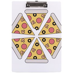 Pizza-slice-food-italian A4 Acrylic Clipboard by Cowasu