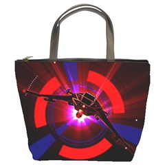 Science-fiction-cover-adventure Bucket Bag by Cowasu