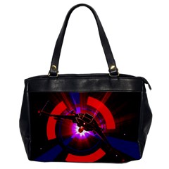 Science-fiction-cover-adventure Oversize Office Handbag by Cowasu