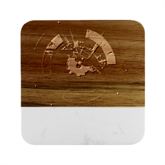 Science-fiction-cover-adventure Marble Wood Coaster (square) by Cowasu