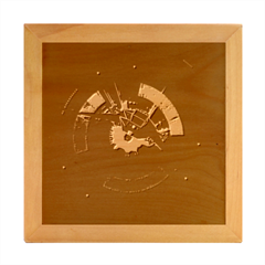 Science-fiction-cover-adventure Wood Photo Frame Cube by Cowasu