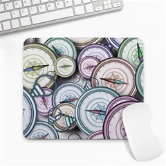 Compass-direction-north-south-east Large Mousepad by Cowasu