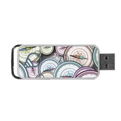 Compass-direction-north-south-east Portable Usb Flash (one Side) by Cowasu