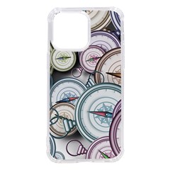 Compass-direction-north-south-east Iphone 14 Pro Max Tpu Uv Print Case by Cowasu