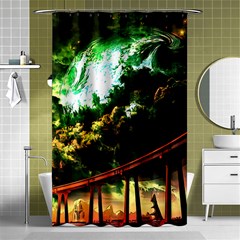 Science-fiction-forward-futuristic Shower Curtain 48  X 72  (small)  by Cowasu