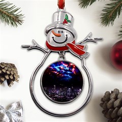 Science-fiction-sci-fi-forward Metal Snowman Ornament