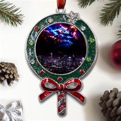 Science-fiction-sci-fi-forward Metal X mas Lollipop With Crystal Ornament by Cowasu