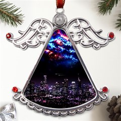 Science-fiction-sci-fi-forward Metal Angel With Crystal Ornament