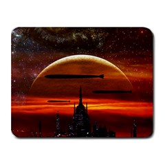 Science-fiction-digital-illustration Small Mousepad by Cowasu