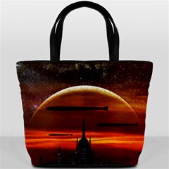 Science-fiction-digital-illustration Bucket Bag by Cowasu