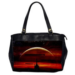 Science-fiction-digital-illustration Oversize Office Handbag by Cowasu