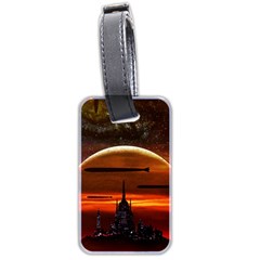 Science-fiction-digital-illustration Luggage Tag (two Sides) by Cowasu