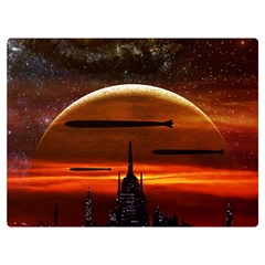 Science-fiction-digital-illustration Two Sides Premium Plush Fleece Blanket (extra Small) by Cowasu