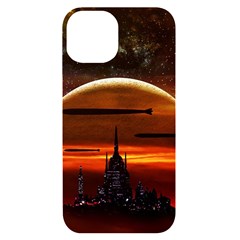 Science-fiction-digital-illustration Iphone 14 Black Uv Print Case