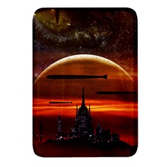 Science-fiction-digital-illustration Rectangular Glass Fridge Magnet (4 Pack) by Cowasu