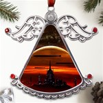 Science-fiction-digital-illustration Metal Angel with Crystal Ornament Front