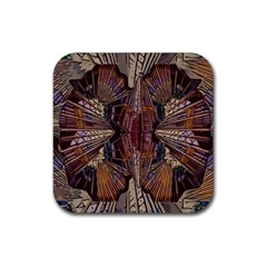 Abstract-design-backdrop-pattern Rubber Coaster (square) by Cowasu