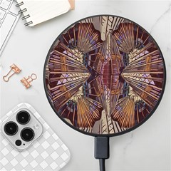 Abstract-design-backdrop-pattern Wireless Fast Charger(black) by Cowasu