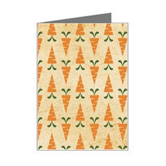 Patter-carrot-pattern-carrot-print Mini Greeting Card by Cowasu