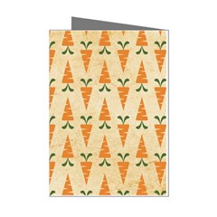 Patter-carrot-pattern-carrot-print Mini Greeting Cards (pkg Of 8)