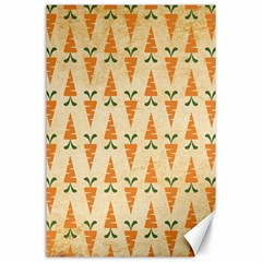 Patter-carrot-pattern-carrot-print Canvas 24  X 36  by Cowasu