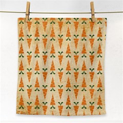 Patter-carrot-pattern-carrot-print Face Towel by Cowasu