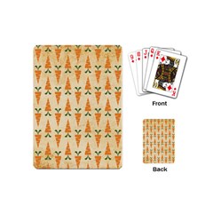 Patter-carrot-pattern-carrot-print Playing Cards Single Design (mini)