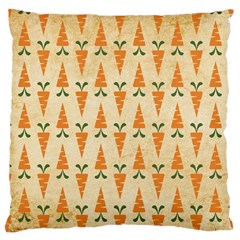 Patter-carrot-pattern-carrot-print Large Cushion Case (two Sides) by Cowasu