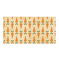 Patter-carrot-pattern-carrot-print Satin Wrap 35  X 70  by Cowasu