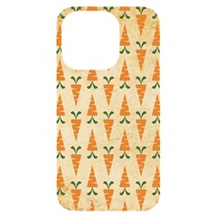 Patter-carrot-pattern-carrot-print Iphone 14 Pro Black Uv Print Case by Cowasu