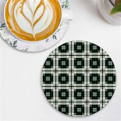 Pattern-design-texture-fashion Uv Print Round Tile Coaster by Cowasu