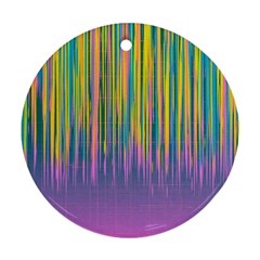 Background-colorful-texture-bright Round Ornament (two Sides)