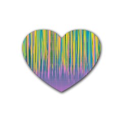 Background-colorful-texture-bright Rubber Heart Coaster (4 pack)