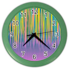 Background-colorful-texture-bright Color Wall Clock