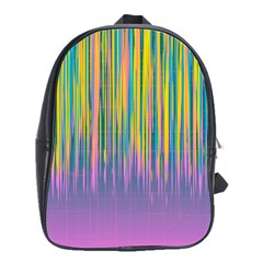 Background-colorful-texture-bright School Bag (Large)