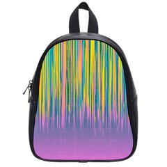 Background-colorful-texture-bright School Bag (Small)