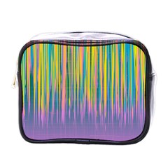 Background-colorful-texture-bright Mini Toiletries Bag (One Side)