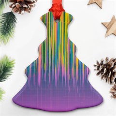 Background-colorful-texture-bright Christmas Tree Ornament (Two Sides)