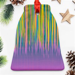 Background-colorful-texture-bright Bell Ornament (Two Sides)