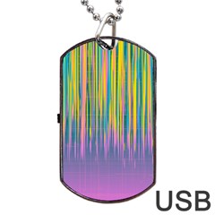 Background-colorful-texture-bright Dog Tag USB Flash (One Side)