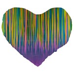 Background-colorful-texture-bright Large 19  Premium Heart Shape Cushions Front