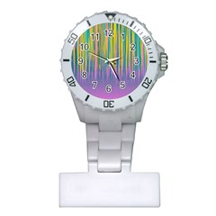 Background-colorful-texture-bright Plastic Nurses Watch