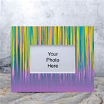 Background-colorful-texture-bright White Tabletop Photo Frame 4 x6  Front