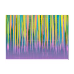 Background-colorful-texture-bright Crystal Sticker (A4)