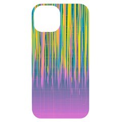 Background-colorful-texture-bright iPhone 14 Black UV Print Case