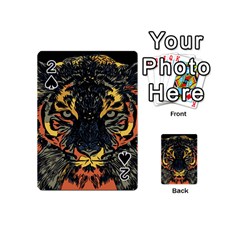 Tiger-predator-abstract-feline Playing Cards 54 Designs (mini)