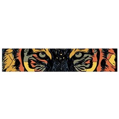 Tiger-predator-abstract-feline Small Premium Plush Fleece Scarf